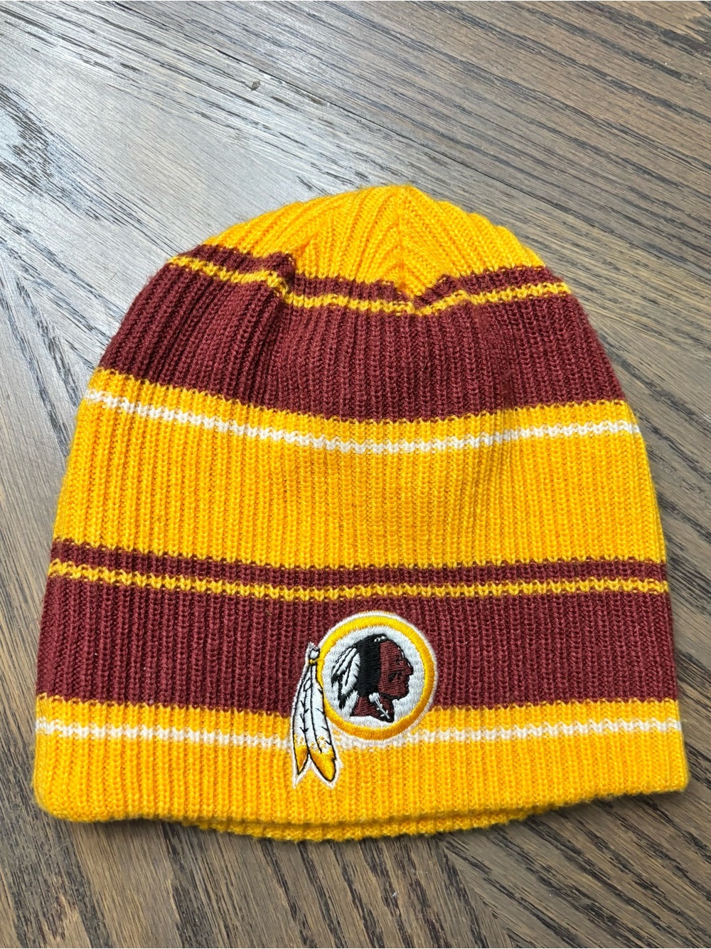 Vintage Redskins Reversible Knit Beanie One Size NFL Football